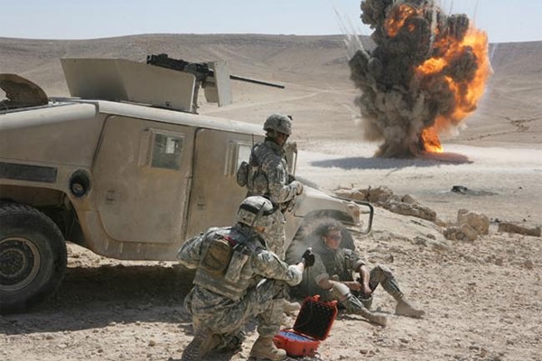 A scene from the movie The Hurt Locker