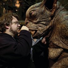 Il regista Guillermo Del Toro sul set di Hellboy 2