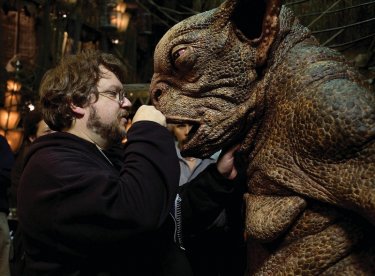 Il regista Guillermo Del Toro sul set di Hellboy 2