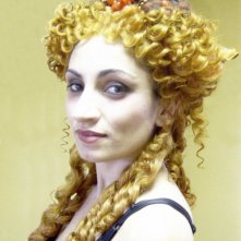 Paola Lavini sul set di Roma, per la regia di Julian Farino