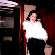 Paola Lavini sul set di Sanguepazzo di Marco Tullio Giordana