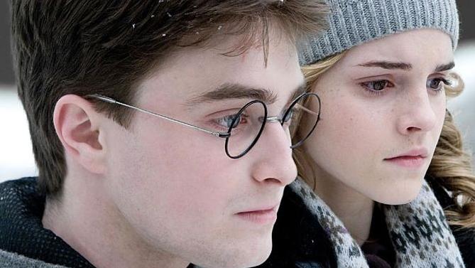 Primo piano di Harry ed Ermione