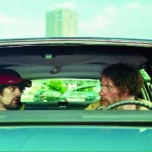 Fabrice Adde e Bouli Lanners in una scena di Eldorado Road