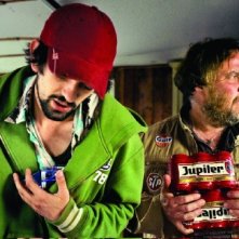 Fabrice Adde e Bouli Lanners in una sequenza di Eldorado Road