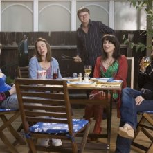 Sally Hawkins e i suoi amici in una scena di Happy Go-Lucky