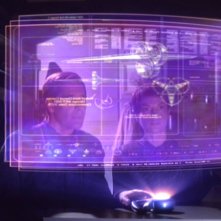 Scott Bakula insieme a Jolene Blalock nell'episodio 'Il mistero della navetta', della serie 'Enterprise'