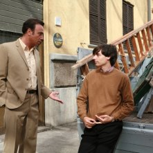 Massimo Ghini ed Edoardo Natoli  in una scena della seconda stagione di 'Raccontami'