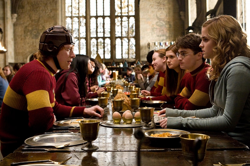 Rupert Grint Daniel Radcliffe Ed Emma Watson In Una Sequenza Di Harry Potter E Il Principe Mezzosangue 81844