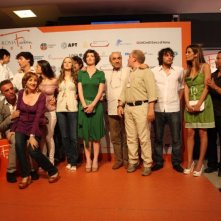 Il cast di Raccontami sull'orange carpet del Roma Fiction Fest 2008