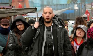 Vin Diesel in una sequenza del film sci-fi Babylon A.D.