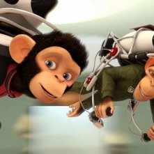 Gli astronauti Comet e Houston in un'immagine del film Space Chimps