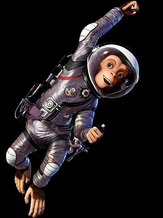 L Astronauta Ham Iii In Un Immagine Promozionale Del Film Space Chimps 82678