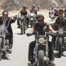 Michael Madsen, Larry Bishop e Eric Balfour in una scena di Hell Ride