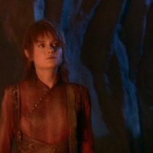 Kara Zediker nel ruolo di T'Pau, leader dei Syranniti nell'episodio 'Il Kir'shara' della serie tv Enterprise