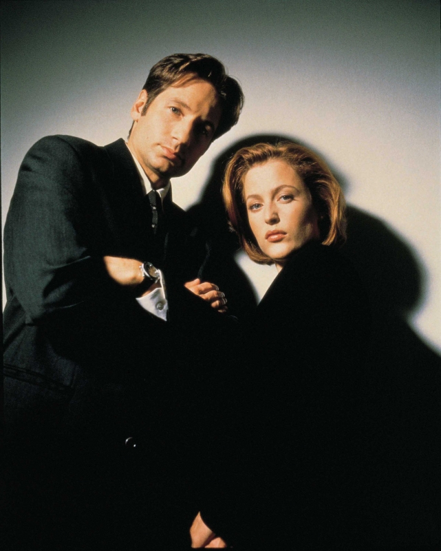 David Duchovny e Gillian Anderson in X-Files
