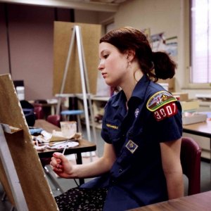 Hannah Bailey in una sequenza del documentario American Teen