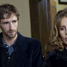 Ignazio Oliva e Caterina Vertova in una sequenza del film La canarina assassinata