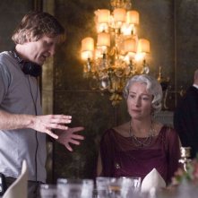 Il regista Julian Jarrold ed Emma Thompson sul set del film Brideshead Revisited