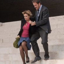 Isabella Ferrari e Valerio Mastandrea in una scena del film Un giorno perfetto