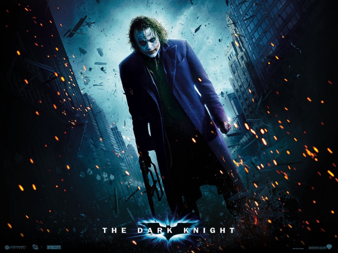 Wallpaper Del Film Il Cavaliere Oscuro Con Heath Ledger Nei Panni Di Joker 83923