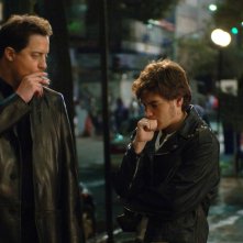 Brendan Fraser ed Emile Hirsch in una scena del film The Air I Breathe