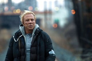 Mickey Rourke in una sequenza del film The Wrestler
