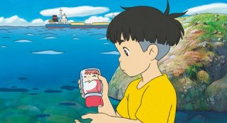 Un'immagine tratta dal film Ponyo on the Cliff by the Sea di Hayao Miyazaki