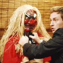 Benoît Magimel in una sequenza del film Inju, la bête dans l'ombre, diretto da Barbet Schroeder