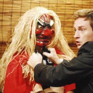 Benoît Magimel in una sequenza del film Inju, la bête dans l'ombre, diretto da Barbet Schroeder