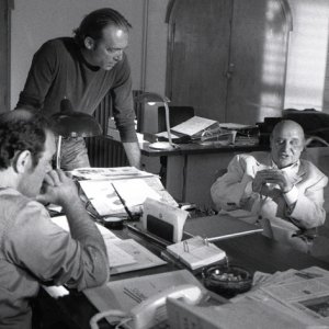 Domenico Fortunato, Luca Ward e Luis Molteni sul set di Animanera