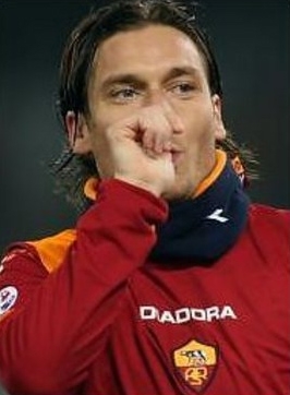 Il calciatore Francesco Totti