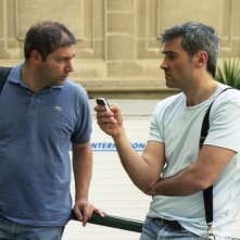 Il regista Raffaele Verzillo e Antonio Friello sul set del film Animanera