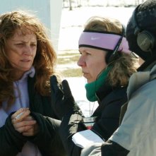 Melissa Leo e la regista Courtney Hunt sul set del film Frozen River