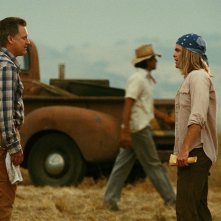 Bill Pullman e Chris Pine in una scena del film Bottle Shock