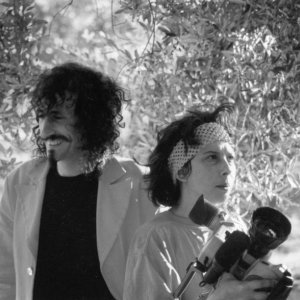 Flavia Mastrella e Antonio Rezza sul set del documentario Il passato è il mio bastone