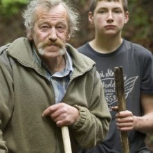 Paul Barbier e Mathieu Bulle sul set del film L'apprenti