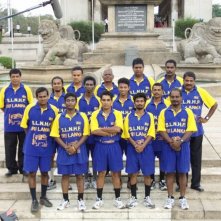 Un'immagine scattata sul set del film Machan diretto da Uberto Pasolini