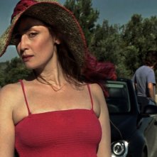 Una foto scattata sul set del film Two Lines