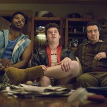 Craig Robinson, Kevin Corrigan e Danny McBride in una scena del film Strafumati