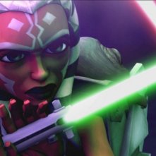 Ahsoka in una scena del film The Clone Wars