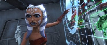 Ahsoka in una sequenza del film The Clone Wars