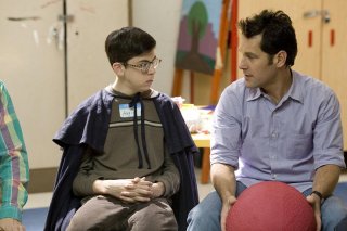 Christopher Mintz-Plasse e Paul Rudd in una scena del film Role Models