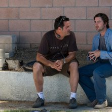 Il regista Mark Pellington e Luke WIlson sul set del film Henry Poole is Here
