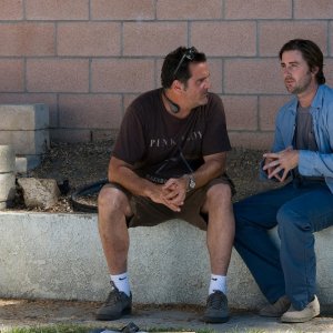 Il regista Mark Pellington e Luke WIlson sul set del film Henry Poole is Here