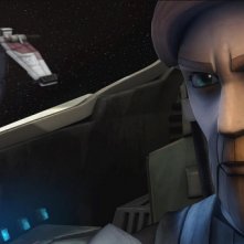Obi -Wan Kenobi in una scena del film Star Wars: The Clone Wars