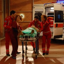 Andrea Marrocco, Miriam Mesturino e Daniela Scarlatti in una scena di Terapia d'urgenza