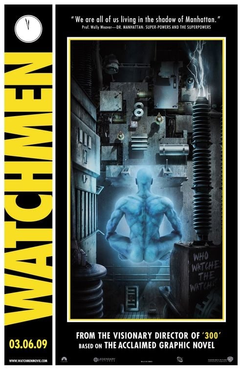 Comicon Poster Per Watchmen Dr Manhattan 85278