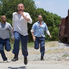 Rockmond Dunbar Dominic Purcell E Peter Stormare In Una Scena Dell Episodio Caccia All Uomo Della Serie Prison Break 85428