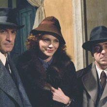 Ezio Greggio, Francesca Neri e Silvio Orlando sul set del film Il papà di Giovanna.