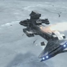 La Prometeo tiene a bada i Gliders di Anubis nei cieli dell'Antartide nel finale di stagione 'Città perduta (parte 2)' della serie Stargate SG-1